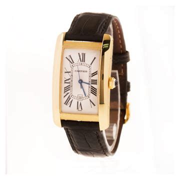 Preowned Cartier Tank Americaine W2603156 18k 44.8mm auto